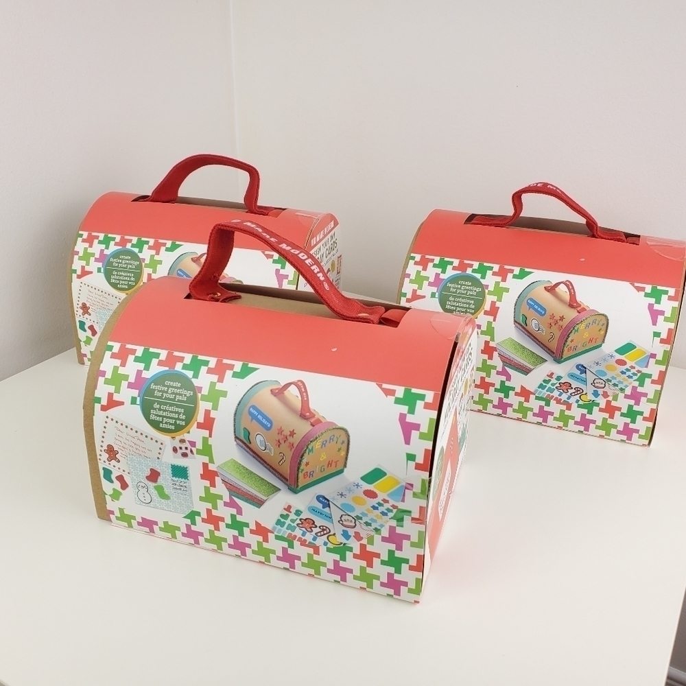 Kid Made Modern Christmas Mailbox Kit, set of 3 Krafts INDOOR ACTIVITY New